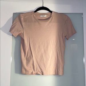 Pink cotton Babaton crop tee